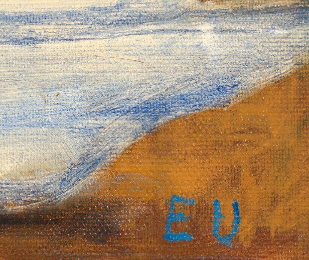 Gitte Skovmand, Ellis Utzon, etc. Collection paintings. (4)