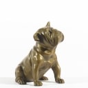 Bronzeskulptur, fransk Bulldog.