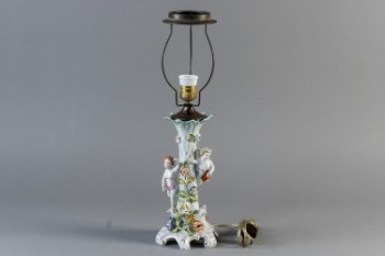 Potschapel / Carl Thieme, Dresden, bordlampe porcelæn