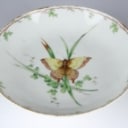 Royal Copenhagen. 'Butterfly' plates and bowl on foot, 19th century (7)