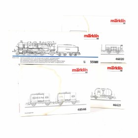 Märklin 33181+48546+46620+46621 Delta HO: Lokomotiv Reihe S 3/6 med vognsæt (4)