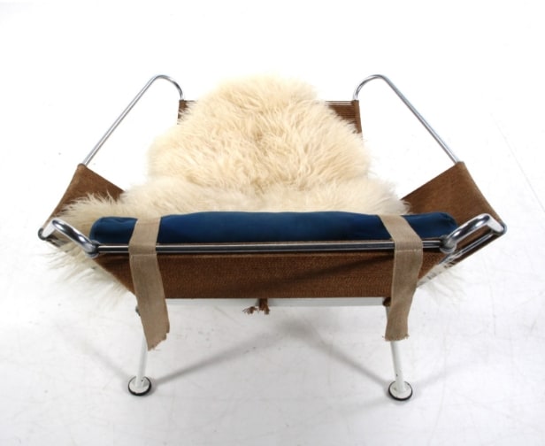Hans J. Wegner. Flagline chair / Flag Halyard chair, Getama GE-225, 1960s
