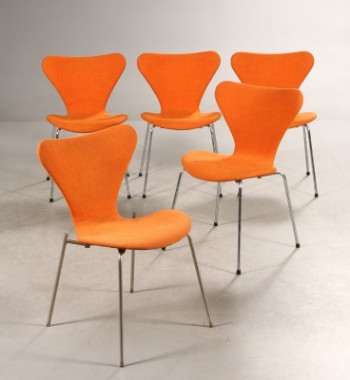Arne Jacobsen. 7er spisestole, model 3107/3207 (5)