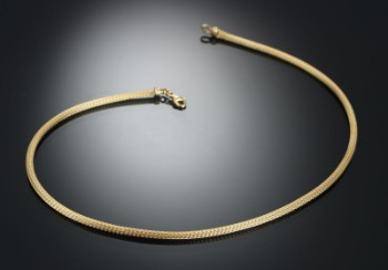 Rævehale halskæde af 14 kt. guld