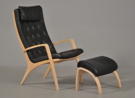 flyde pension smøre Jacob Berg. Hvilestol med skammel, Model Ara 1 (2) - Lauritz.com