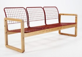 Knut og Marianne Hagberg for Ikea. Wire sofa, 1980'erne