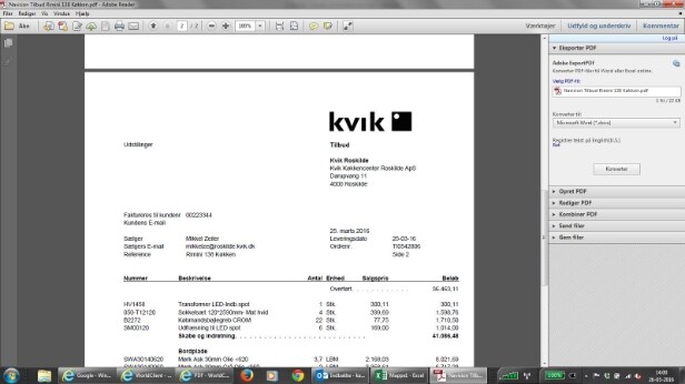 Kvik køkken. Udstillingsmodel. 138 Rimini Mat Hvid 
