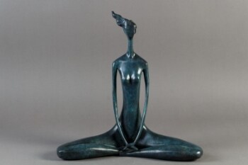 S.P.Alioth. Skulptur i patineret bronze