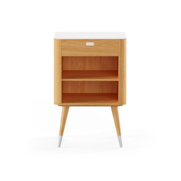 938. Nissen & Gehl MDD for Naver collection. Bedside table of oak, model 2405.