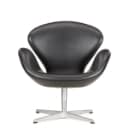 Arne Jacobsen. Lænestol 'Svanen', model 3320, sort læder