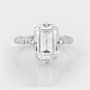 Elegant white gold ring with lab-created diamonds*, approx. 5.67 ct. IGI certified Size 53