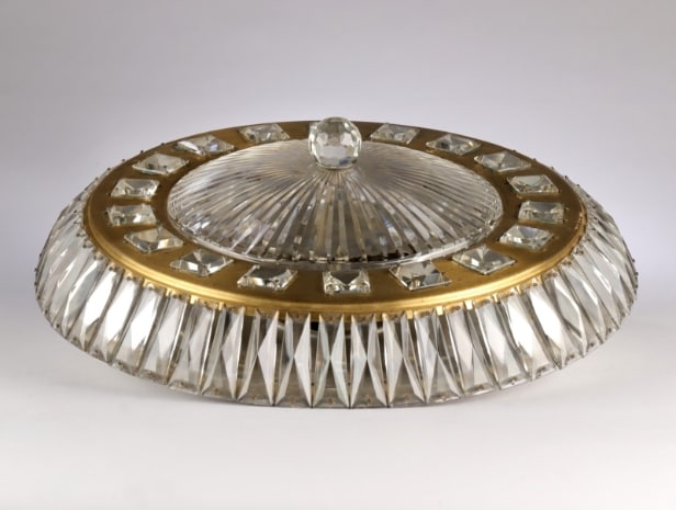 Bakalowits. Wall lamp from the 50s made of Murano glass and brass
