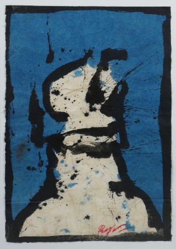 Robert Jacobsen, cd. Gouache på håndlavet Japanpapir, 91 x 62 cm