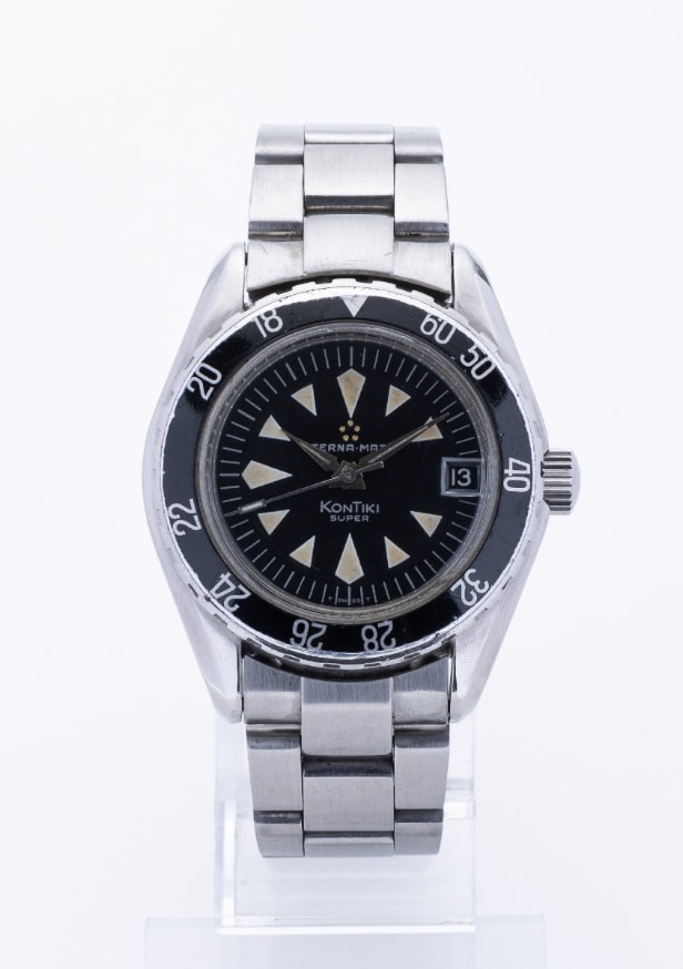 Vintage Eterna Maic Super Kontiki steel wristwatch, circa 1968