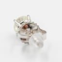 Pair of natural brilliant earrings in 14 kt gold, 1.00 ct. (2)