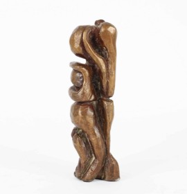 Geert Roger Larsen (b. 1958): 'Embracing couple', bronze sculpture (cd)