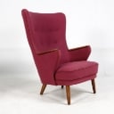 Danish furniture manufacturer. High and low-backed armchair, 1950s (2)