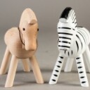 Kay Bojesen: Zebra, hest og 2 aber (4)