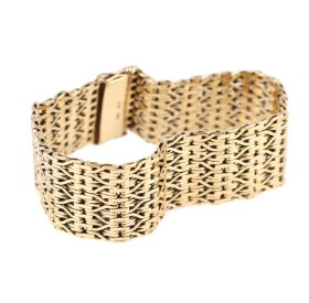 Orla Wichmann: Bracelet of 14 kt. gold, 52.9 g. The 1960s.