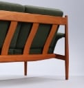Grete Jalk for France & Son. Detached three-person. sofa in teak wood