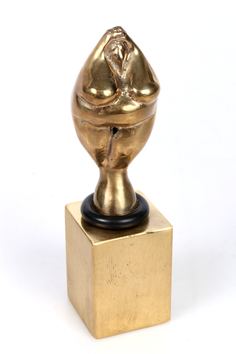 Fischer. Vinprop 'Venus fra Willendorf', poleret bronze, H. cm | Barnebys