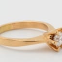 Bræmer Jensen, Solitaire ring with brilliant of approx. 0.40 ct. TW/Plumbing