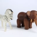Kay Bojesen. Elefant og Zebra