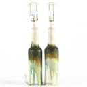 Marcello Fantoni. Pair of table lamps in glazed stoneware. 2nd half of the 20th century. (2)
