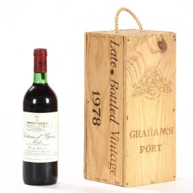 1 fl. 1978 W & J Graham's Port + 1 fl. 1980 Chateau d'Yzans. (2)