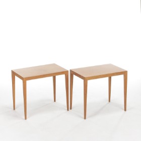 Severin Hansen Jr. for Haslev Møbelsnedkeri. Two teak side tables (2)