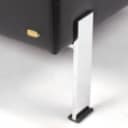 De Sede. Læne/lounge stole af sort læder og stål, model DS-118.(2)