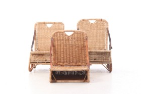 Three vintage beach chairs / picnic chairs (3)