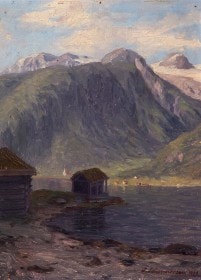 Johannes Johannessen. Norsk dallandskab, Balestrand, 1922