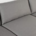 153036, 153037 - Wendelbo. 2.5 seater sofa with chaise longue model 056, grey
