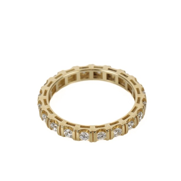 Crieri. Diamondring of 18 kt gold, approx. 0.80 ct. Size 54