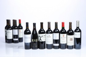 13 fl. wine from Spain, Portugal and the USA