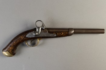Dansk militær Kronborg ringhanepistol M/1848 fra 1850