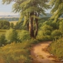 Unknown Danish painter View of Copenhagen. Oil on canvas signed.
