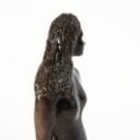 Anna Marie Junker. Female figure in black-glazed stoneware, H. 41 cm