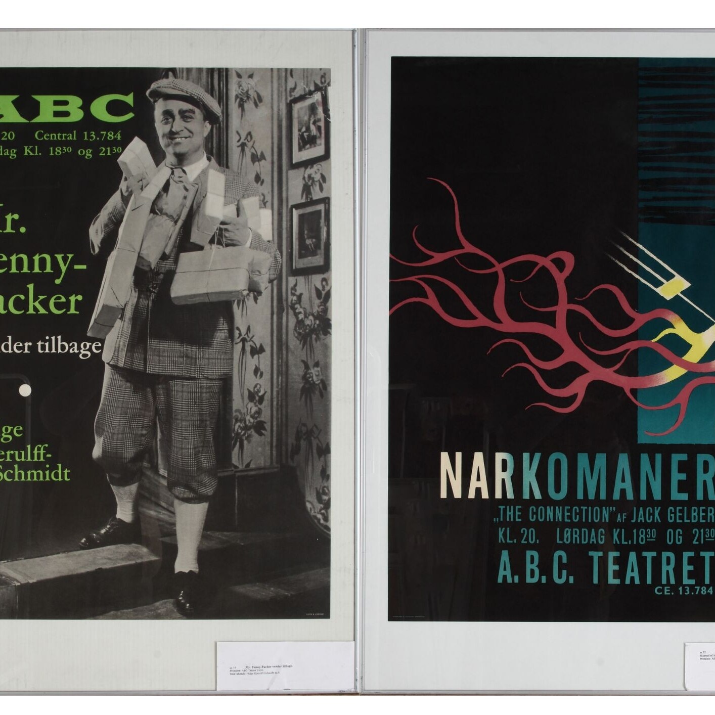 Two vintage theater posters from the ABC theater (2) | Lauritz.com