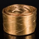 Ring, Goldschmiedearbeit Stephan Hübel, Neuware, aus der Reihe 'Hauptrolle', Bronze Rosé