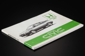 Automobilia. Instruktionsbog Honda Civic Coupé CRX