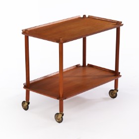 Poul Hundevad. Tray table / trolley made of teak