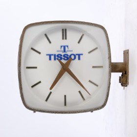 Tissot. Large outdoor shop clock, approx. The 1970s