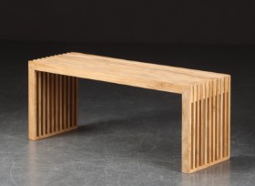 Cinas. Bænk. Model Rib - Teak