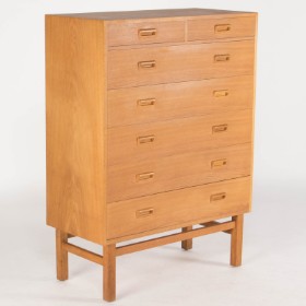 Holger Jensen for FDB. Chest of drawers, oak.