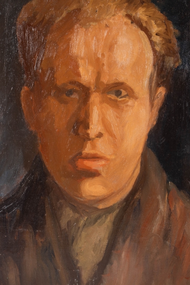Unknown artist. Self-portrait. oil on canvas