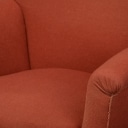 To lænestole, grøn velour / rosa uldstof, 1950'erne (2)