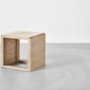 Kai Kristiansen. Sidebord / sofabord Cube no. 33, olieret egetræ