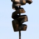 Pierre Martin. Bronzeskulptur, New Turning Torse, 'Female', H. ca. 124 cm